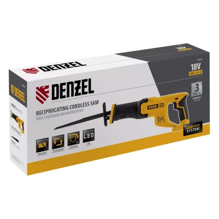 Пила сабельная аккумуляторная CRC-115-0,  18В Li-Ion Denzel 28466 купить в Губкинске