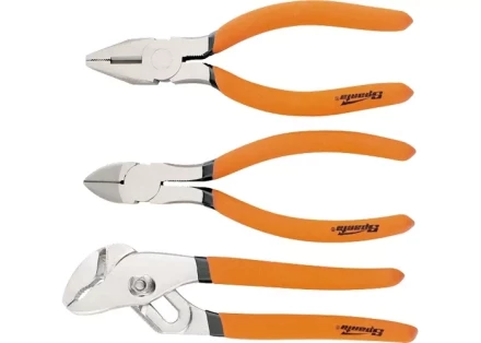 Набор губцевого инструмента из 3-х предметов №2 плоскогубцы, бокорезы, клещи переставные SPARTA 13545 купить в Губкинске