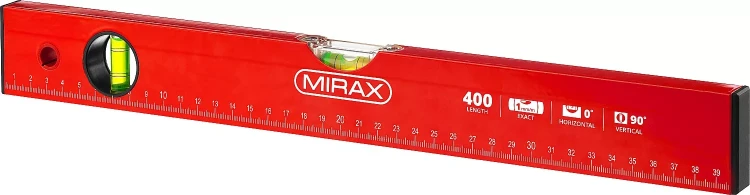 Уровень коробчатый MIRAX, 2 ампулы, крашеный, 400мм 34602-040_z02 купить в Губкинске