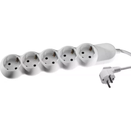 Удлинитель ЗУБР &quot;МАСТЕР&quot; электрический, ПВС сечение 1кв мм, заземл, 5 гнезд, макс мощн 3500Вт, 5м 55058-5 купить в Губкинске