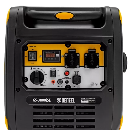 Генератор инверторный Denzel GS-3800iSE, 3,8 кВт, 230 В, закрытый корпус,электростартер купить в Губкинске