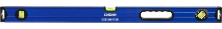 Уровень СИБИН коробчатый усиленный, утолщенный профиль, 2 фрезерованные поверхности, 3 противоударных ампулы (1 поворотная на 360 град), с ручками, 34609-080 купить в Губкинске