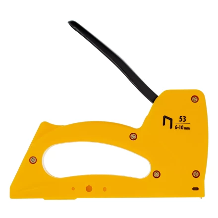 Степлер пластиковый, скобы в комплекте, тип 53, 6-10 мм Denzel 40221 купить в Губкинске