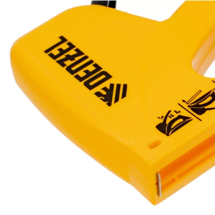 Степлер пластиковый, скобы в комплекте, тип 53, 6-10 мм Denzel 40221 купить в Губкинске