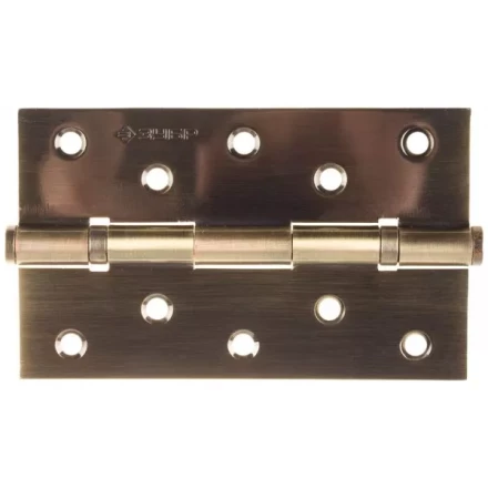 Петля универсальная ЗУБР &quot;ЭКСПЕРТ&quot;, 2 подшипника, цвет ст. латунь (AB), с крепежом, 125х75х2,5мм, 2 шт 37601-125-5 купить в Губкинске