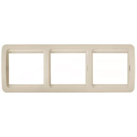 Панель СВЕТОЗАР &quot;ГАММА&quot; тройная горизонтальная, цвет бежевый SV-54148-B купить в Губкинске