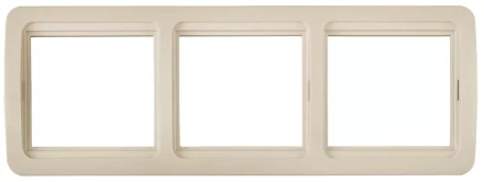 Панель СВЕТОЗАР &quot;ГАММА&quot; тройная горизонтальная, цвет бежевый SV-54148-B купить в Губкинске