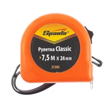 Рулетка Classic, 7.5 м х 24 мм, пластиковый корпус  SPARTA 31304 купить в Губкинске