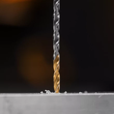 Сверло спиральное по металлу Denzel 3,5 х 112 мм, Р6М5, Golden Tip, удлиненное, 2шт. 718248 купить в Губкинске