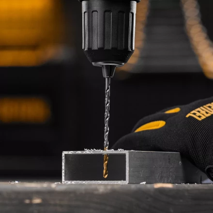 Сверло спиральное по металлу Denzel 3,5 х 112 мм, Р6М5, Golden Tip, удлиненное, 2шт. 718248 купить в Губкинске