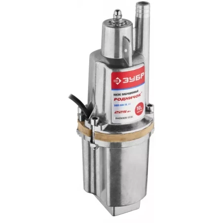 Насос ЗУБР &quot;Родничок&quot; вибрационный, погружной, для чистой воды, 18 л/мин, напор 60м, шнур 10м, 225Вт ЗНВП-300-10_М2_Х купить в Губкинске