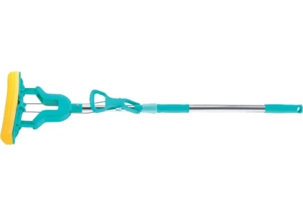 Швабра отжимная сложением 130 см губка PVA 26х5х4,5 см рукоятка телескопическая нержавеющая ТМ Elfe 93503 купить в Губкинске