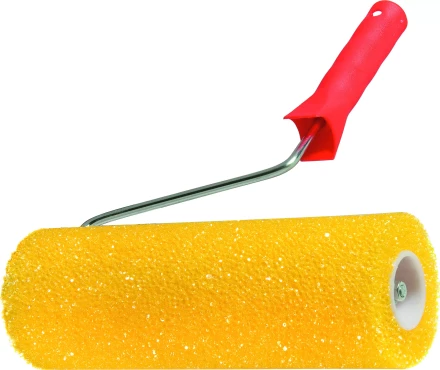 Валик &quot;СТРУКТУРНЫЙ&quot; поролоновый с ручкой &quot;шероховатый&quot; 230 мм D - 80 мм  MATRIX 80221 купить в Губкинске