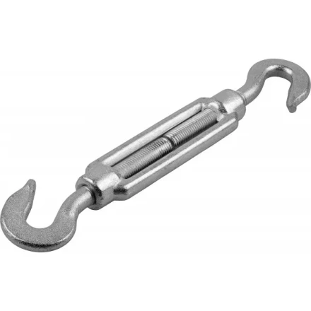 Талреп ЗУБР &quot;ПРОФЕССИОНАЛ&quot; DIN 1480, крюк-крюк, оцинкованный, кованая натяжная муфта, М8, 10 шт 4-304365-08 купить в Губкинске