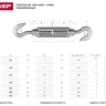 Талреп ЗУБР "ПРОФЕССИОНАЛ" DIN 1480, крюк-крюк, оцинкованный, кованая натяжная муфта, М8, 10 шт 4-304365-08 купить в Губкинске
