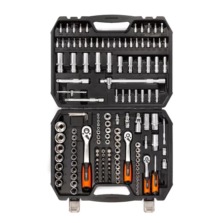 Набор автоинструмента КВТ НАИ-09/150 1/2", 1/4", 3/8", 150 предметов (92315) купить в Губкинске