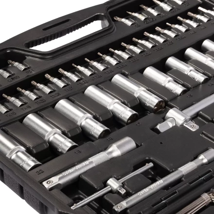 Набор автоинструмента КВТ НАИ-09/150 1/2", 1/4", 3/8", 150 предметов (92315) купить в Губкинске