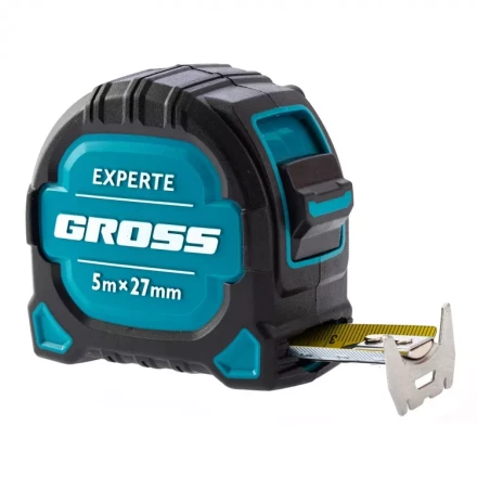 Рулетка нейлон Experte 5м x 27мм двухкомпон. корпус магнит двухстор. разметка Gross 32575 купить в Губкинске