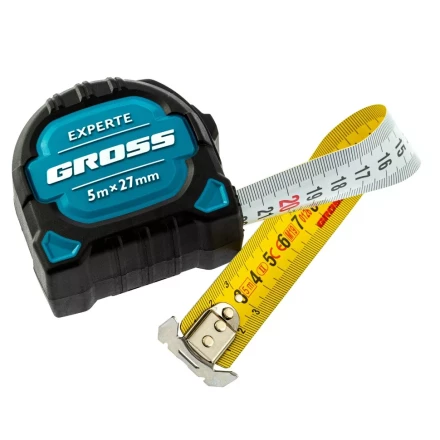 Рулетка нейлон Experte 5м x 27мм двухкомпон. корпус магнит двухстор. разметка Gross 32575 купить в Губкинске