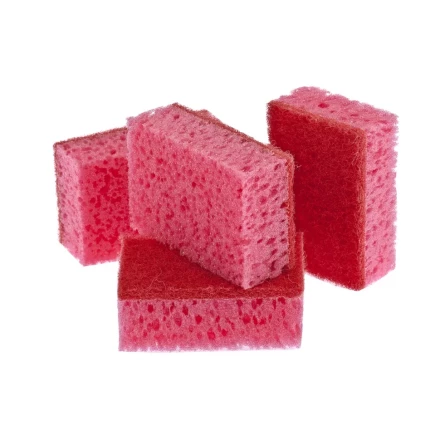 Губки для посуды &quot;КОРАЛЛ&quot; 95х64х36 мм 4 шт ТМ Elfe 92358 купить в Губкинске