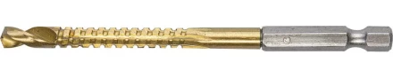 ЗУБР. Сверло фрезеровальное по дереву и тонкому листовому металлу, шестигранный хвостовик 1/4&quot;, 6х90мм 29966-06 купить в Губкинске