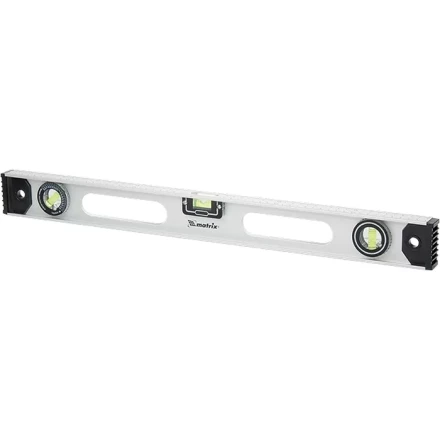 Уровень алюминиевый &quot;Рельс&quot; 1800 мм 3 глазка 1 поворотный MTX 340389 купить в Губкинске