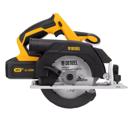 Пила циркулярная аккумуляторная бесщет. CCS-165, 18В Li-Ion Denzel 27401 купить в Губкинске