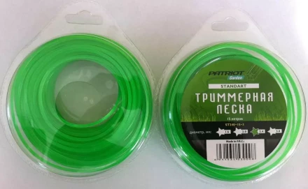 Леска &quot;Звезда&quot;, 2.4мм, зелёная, 15 метров Patriot Garden купить в Губкинске