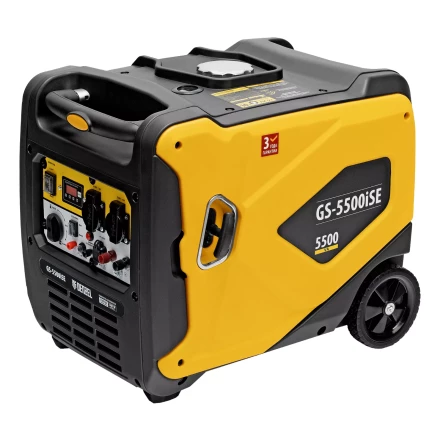 Генератор инверторный Denzel GS-5500iSE, 5,5 кВт, 230 В, закрытый корпус,электростартер купить в Губкинске