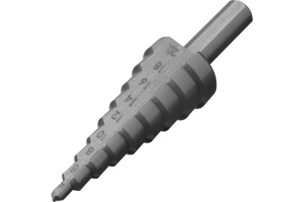 Сверло ступенчатое по металлу, Сибртех 723012, 4-6-8-10-12-14-16-18-20 мм, 4241 купить в Губкинске