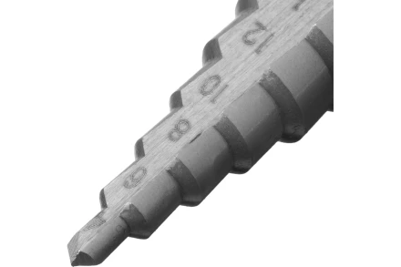 Сверло ступенчатое по металлу, Сибртех 723012, 4-6-8-10-12-14-16-18-20 мм, 4241 купить в Губкинске