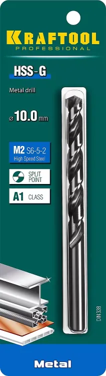 Сверла по металлу HSS-G 29651-10 купить в Губкинске