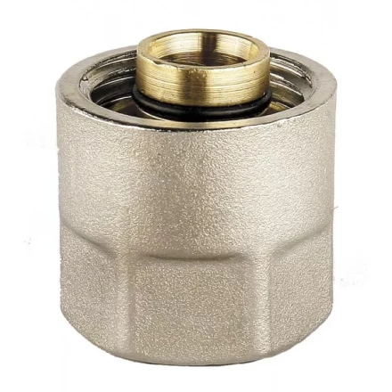 Соединитель GENERAL FITTINGS для металлопластиковых труб, евроконус, никелированная латунь, 1/2&quot; / 16 мм x 2,0 мм 51047-1/2-16 купить в Губкинске