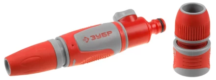 Наконечник ЗУБР &quot;МАСТЕР&quot;поливочный, регулируемый, в комплекте с соединителем с автостопом и запирающим механизмом,1/2&quot; 40322 купить в Губкинске