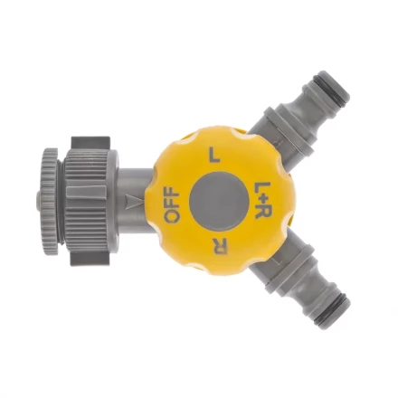 Разветвитель двухканальный с внутренней резьбой 3/4&quot; - 1&quot; с переключателем PALISAD LUXE 66239 купить в Губкинске