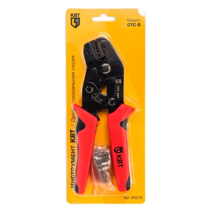 Пресс-клещи КВТ СТС-В с матрицами 0.25–6, 6–16 для опрессовки втулочных наконечников (набор) (85272) купить в Губкинске