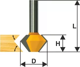 Фреза кром конусная ф413х222мм 30/60° хв 12мм 10640 купить в Губкинске