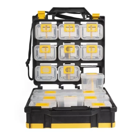 Кейс-органайзер двусторонний с 15 модулями К-01, серия «ПРОФИ» КВТ купить в Губкинске