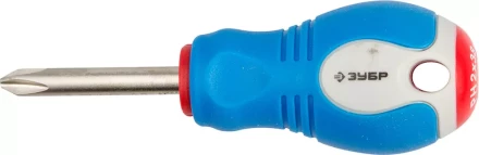 Отвертка ЗУБР, Cr-V сталь, трехкомпонентная рукоятка, цветовая индикация типа шлица, PH №2, 38мм 25252-2-038_z01 купить в Губкинске