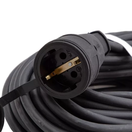 Удлинитель силовой 20 м, 16 А, тип УХз16, КГ 3 x 2.5 мм, 1 розетка, Россия Сибртех 95896 купить в Губкинске