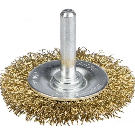 STAYER &quot;PROFESSIONAL&quot;. Щетка дисковая для дрели, витая латунированная стальная проволока 0,3мм, 50мм 35114-050_z01 купить в Губкинске