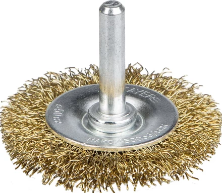 STAYER &quot;PROFESSIONAL&quot;. Щетка дисковая для дрели, витая латунированная стальная проволока 0,3мм, 50мм 35114-050_z01 купить в Губкинске