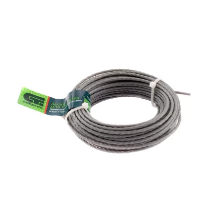 Леска для триммера квадратная витая, армированная алюминием, 3.0 мм х 10 м, Россия Сибртех 962005 купить в Губкинске