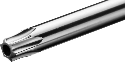 Отвертка KRAFTOOL, Cr-Mo-V сталь, двухкомпонентная противоскользящая рукоятка, TORX Hole, №30x100мм 250077-30-100 купить в Губкинске