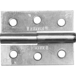 Петля дверная STAYER "MASTER" разъемная, цвет белый цинк, правая, 65мм 37613-65-1R