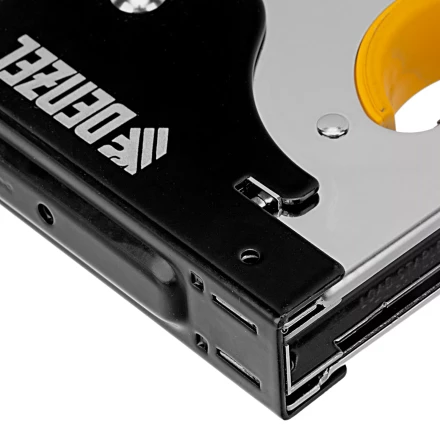 Степлер металл. Denzel 40223, скобы в комплекте, плавная регулировка удара, 2К рукоятка, тип 53, 4-14 мм купить в Губкинске