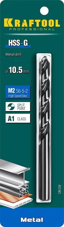 Сверла по металлу HSS-G 29651-10.5 купить в Губкинске