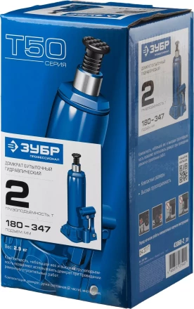 Домкрат бутылочный гидравлический модель Т-50 серия ПРОФЕССИОНАЛ 43060-15 купить в Губкинске