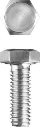 Болт ЗУБР &quot;МАСТЕР&quot; с шестигранной головкой, ГОСТ 7798-70, класс прочности 5.8, оцинкованный, M20x60мм, 5кг 303080-20-060 купить в Губкинске