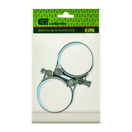 Хомуты металлические силовые 52-55 мм ширина 22 мм шарнирный W1 2 шт Сибртех 47541 купить в Губкинске